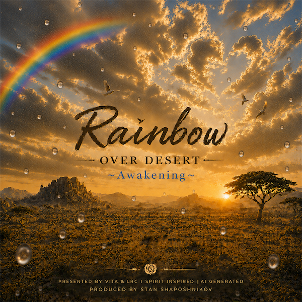 Rainbow over desert~ awakening